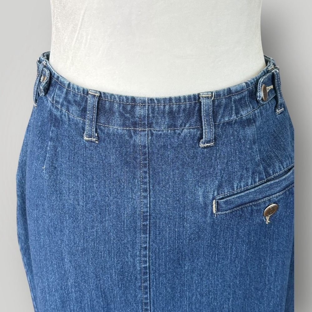 High Sierra Denim Maxi Skirt Blue Size 10 - Picture 8 of 10
